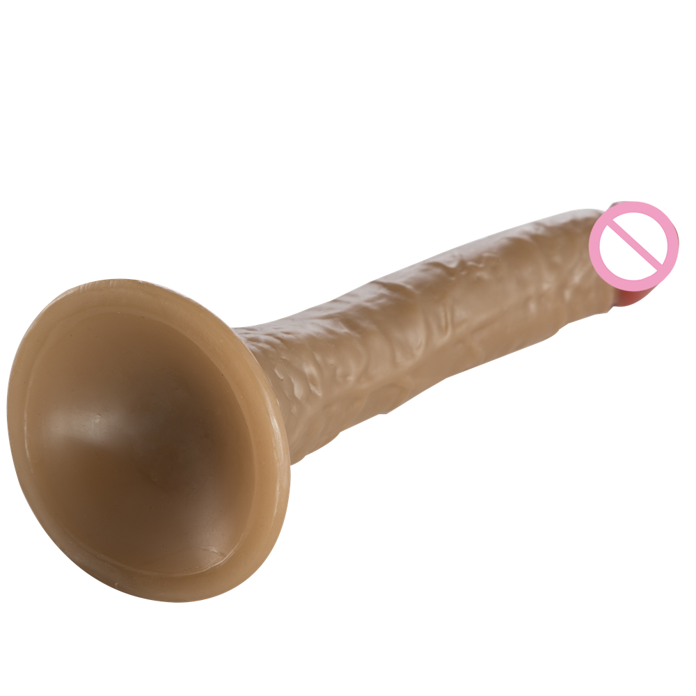 Consolador realista con gran ventosa Pene de PVC realista para mujer Masturbador