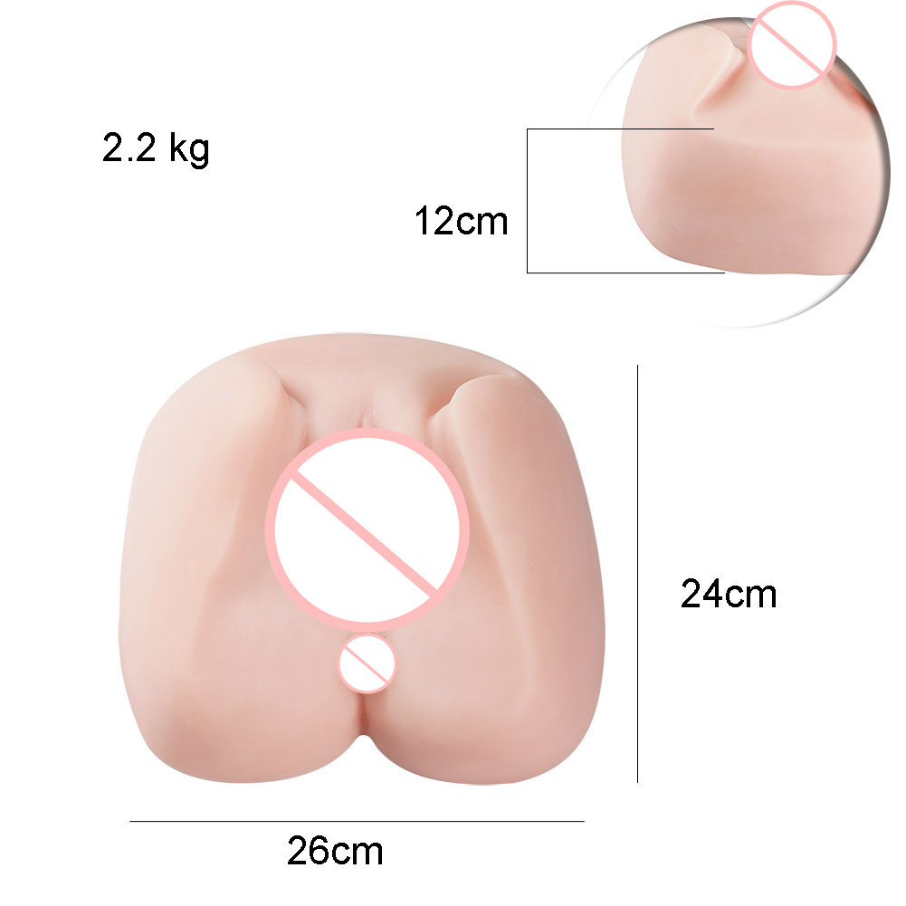 Sexbay Poupées sexuelles en silicone souple, couleur de peau, pour la masturbation masculine orale réaliste du clitoris et du vagin.