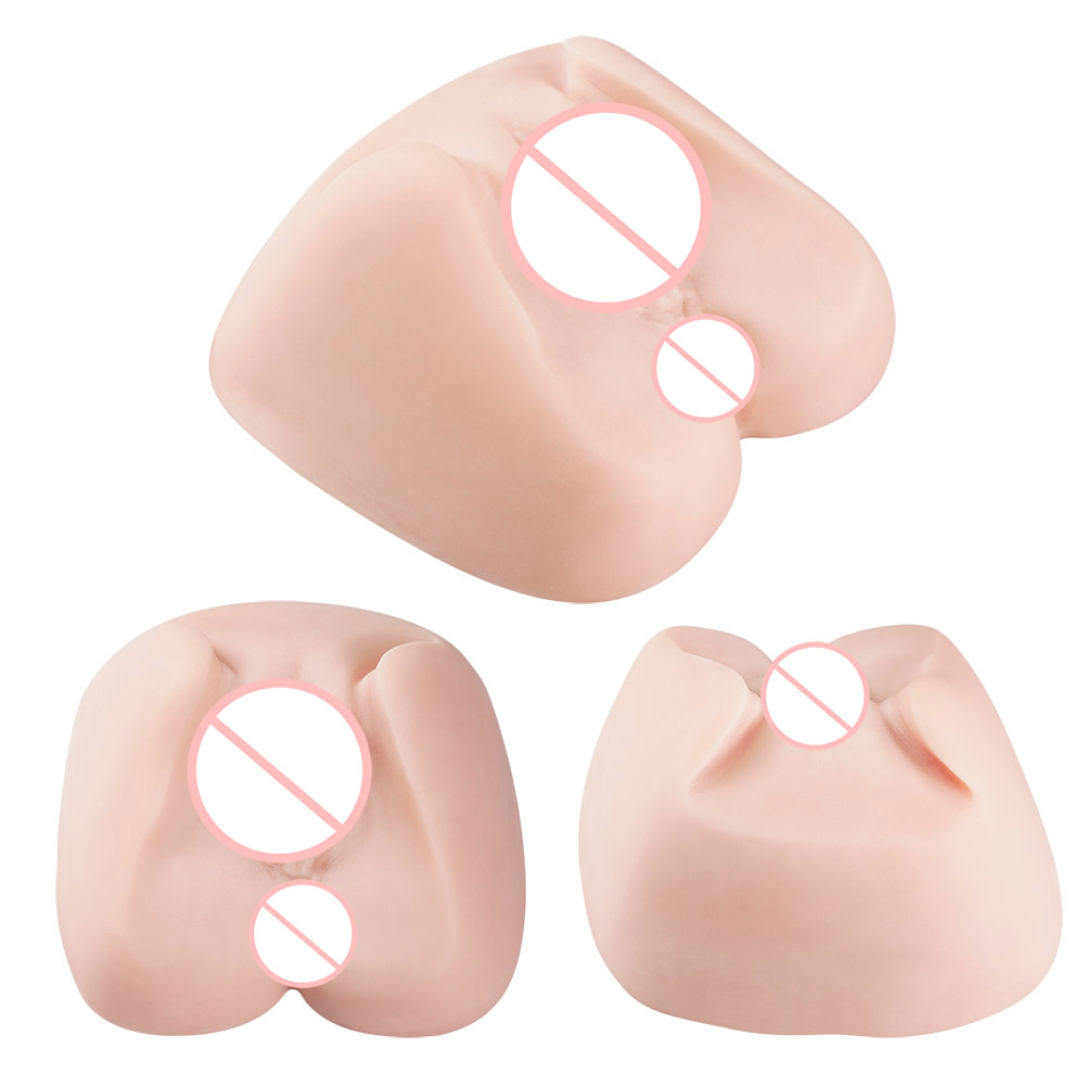 Sexbay Poupées sexuelles en silicone souple, couleur de peau, pour la masturbation masculine orale réaliste du clitoris et du vagin.