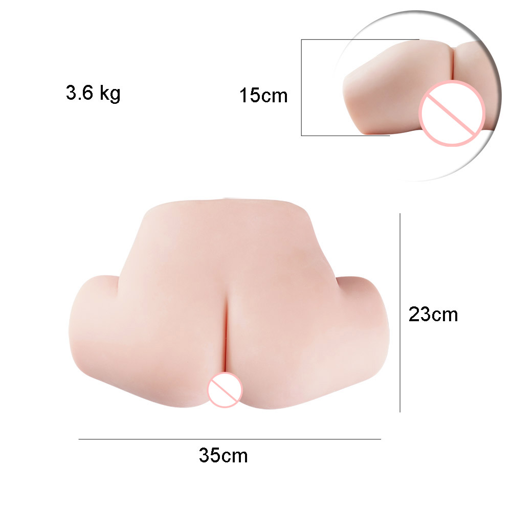 Sexbay 3.6KG Culo Bolsillo Coño Masturbador Realista Vaginal Anal Mujer Masculino Sexo Amor Torso Muñecas para Hombres