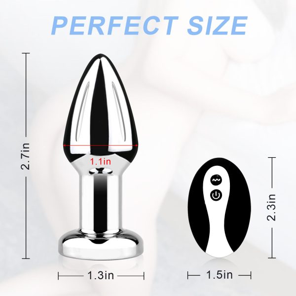 Gay Toys with 10 Vibration Modes Prostate Massager with Remote Control Adult Toys Anal Plug