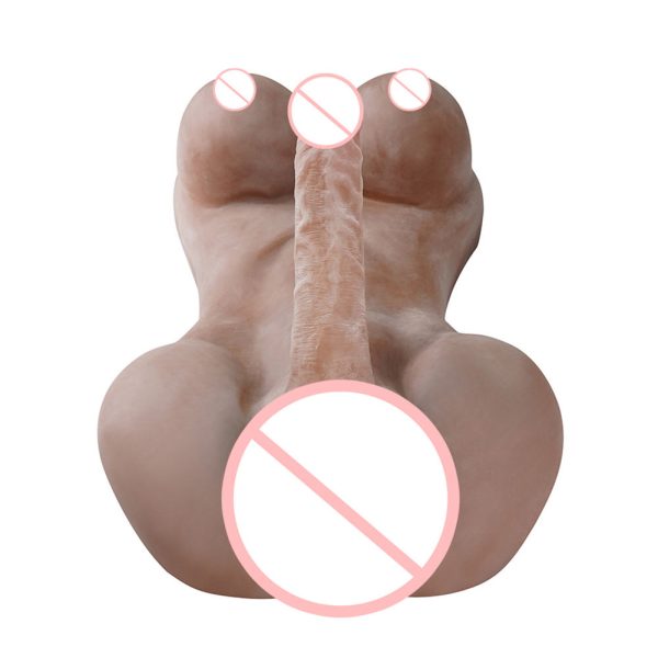 Sexbay 5.6KG 33cm Realistic Penis Half Body Sex Toy Big Breast Female Lady Torso Silicone Masturbator Sex Dolls for Women - Image 2
