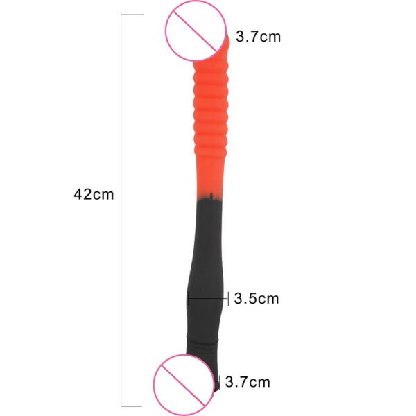 Realistic Double Head Dildo Silicone Penis Vaginal G-spot Stimulation Anal Play for Women Lesbian Couple - Image 3