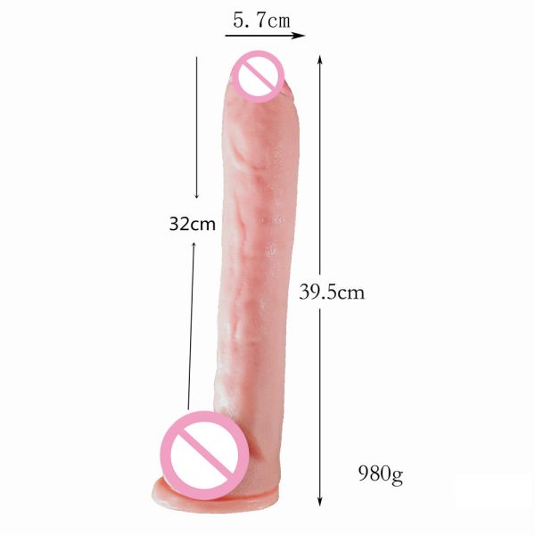 39.5 cm Long Realistic Dildo With Suction Cup Artificial Penis for Women Vagina Masturbator - Image 3