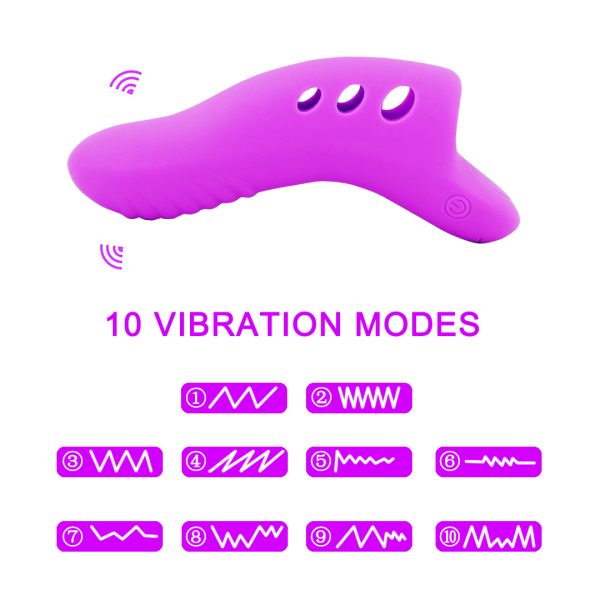 Sexbay OEM ODM Clitoris Massager Adult Silicone Finger Sleeve Vibration Sex Toys Stimulator G Spot Finger Vibrator For Women - Image 3