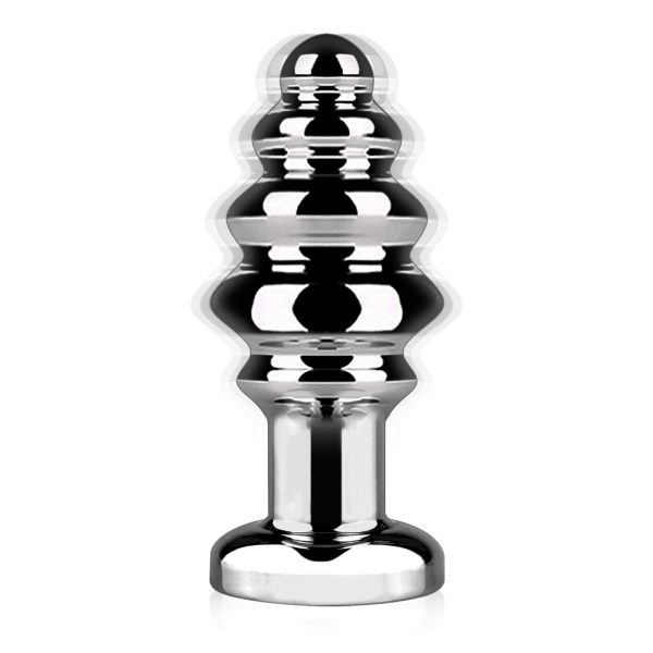 Sexbay Remote Control Threaded Metal Five-bead anal plug vibrating anal plug adult gay toy - Image 2
