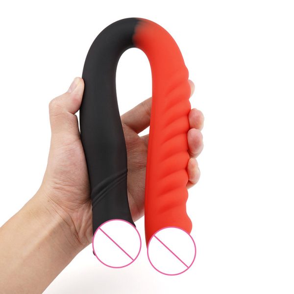 Realistic Double Head Dildo Silicone Penis Vaginal G-spot Stimulation Anal Play for Women Lesbian Couple - Image 5