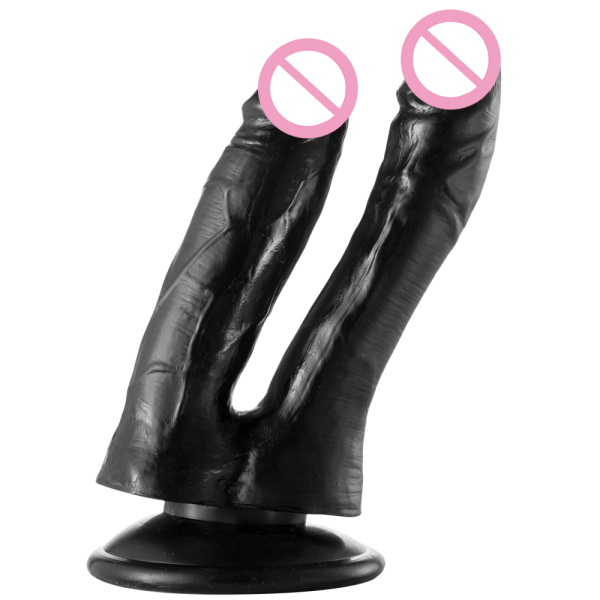 PVC Penis  Double Head Dildo With Suction Cup Sex Toys for Female  Masturbator - Image 3