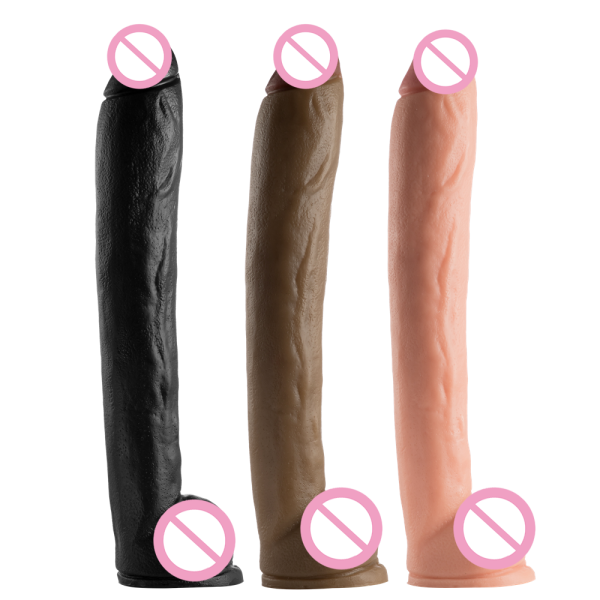 39.5 cm Long Realistic Dildo With Suction Cup Artificial Penis for Women Vagina Masturbator - Image 4