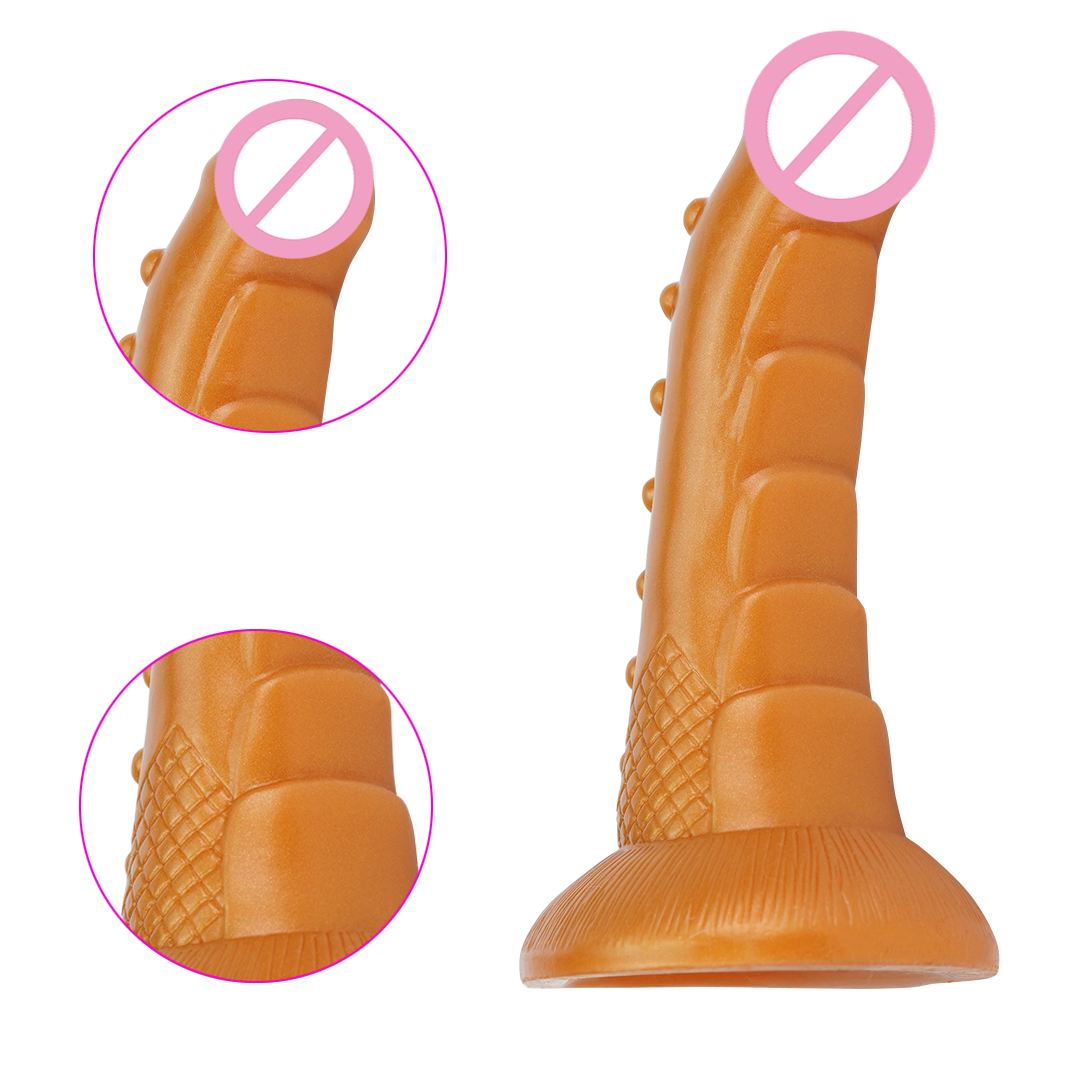 Realistic Man Dildo With Strong Suction Cup Particles Silicone Penis  for Female
