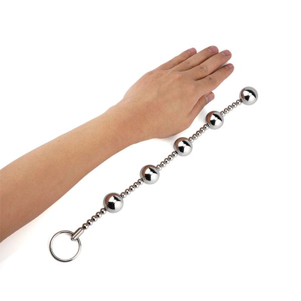 Metal Anal Beads with Pull Ring 5 Balls Butt Plug Anal Sex Toys for Men Women - Image 5