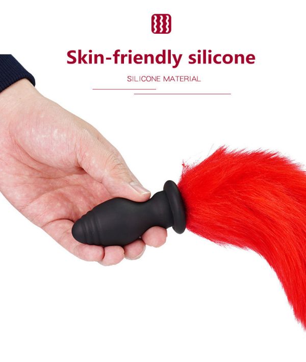 Sexbay Colorful Led Light Luminous Cosplay Fetish Butt Anus Plugs Silicone Metal Faux Fox Tail Anal Plug Sex Toy For couple toys - Image 4