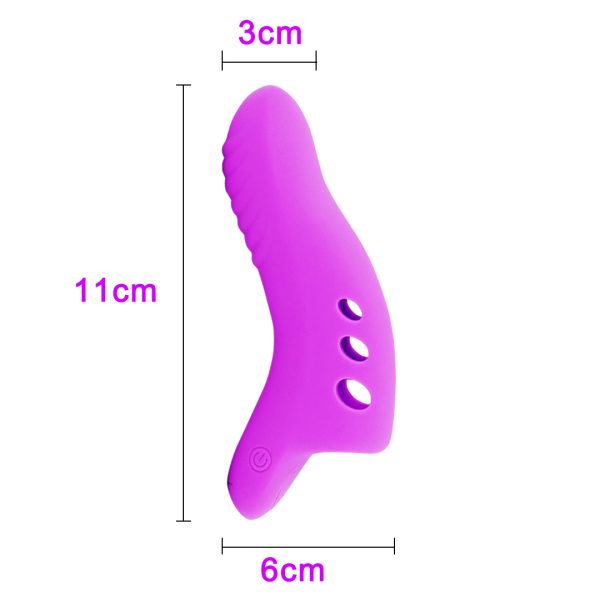 Sexbay OEM ODM Clitoris Massager Adult Silicone Finger Sleeve Vibration Sex Toys Stimulator G Spot Finger Vibrator For Women - Image 5
