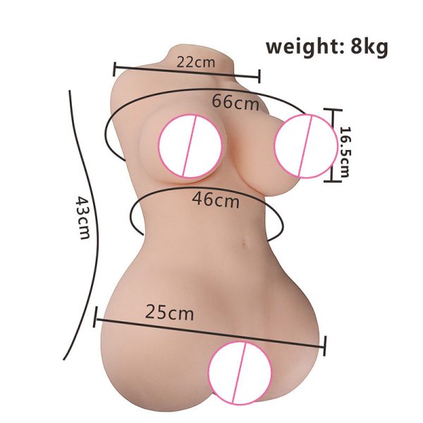 Sexbey Customized Accept 8KG Realistic Half Female Body Torso Sex Doll pussy Big Breast Male Masturbator Sex Dolls For Adult - Image 3