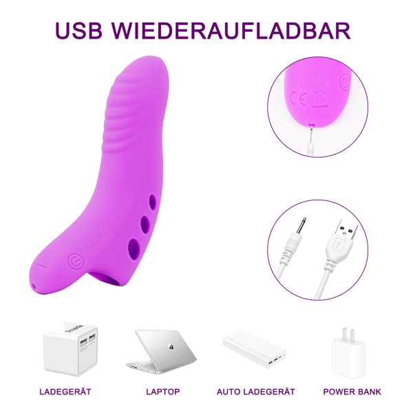 Sexbay OEM ODM Clitoris Massager Adult Silicone Finger Sleeve Vibration Sex Toys Stimulator G Spot Finger Vibrator For Women - Image 7