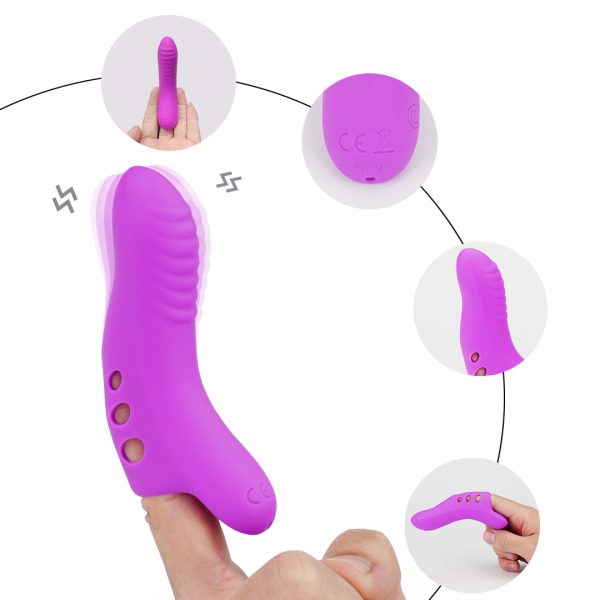 Sexbay OEM ODM Clitoris Massager Adult Silicone Finger Sleeve Vibration Sex Toys Stimulator G Spot Finger Vibrator For Women - Image 8